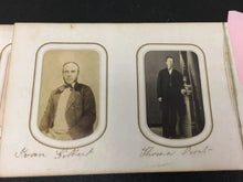 Load image into Gallery viewer, 1860s Photo Album Civil War Soldier Andersonville POW Mourning ID'd Quaker Fam