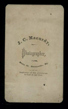 Load image into Gallery viewer, CDV Outdoor Musicians Guitar Player & Dog Rural Boonville Missouri 1870s Photo