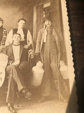 Load image into Gallery viewer, Photo Man Holding Dentist Tooth Banner Girl Photographer Advertisement Sign Rare