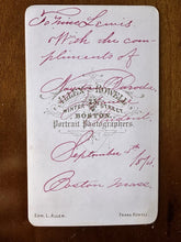 Load image into Gallery viewer, VERY RARE CDV Photo Samurai + First Japanese MIT Student SIGNED Antique Japan