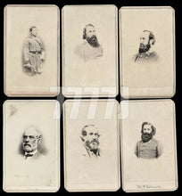 Load image into Gallery viewer, Lot Of (6) Civil War CSA Generals / 1860s CDV Soldier Photos Confederate Rare