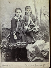 Load image into Gallery viewer, San Luis Obispo Siblings Boy & Girls with Dog 1880s Cabinet Card Lot California
