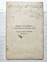 Load image into Gallery viewer, GARDNER Hugh McCulloch Civil War Treasury Secretary in Lincoln Cabinet Rare CDV