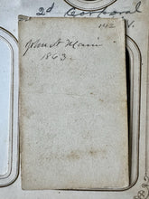 Load image into Gallery viewer, Large Leather Album with Civil War Soldiers ID'd 1860s CDV Tintype Photo