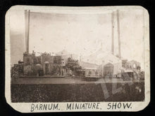 Load image into Gallery viewer, Amazing 1880s Miniature Sideshow Model with Banners Museum Freak Show Rare