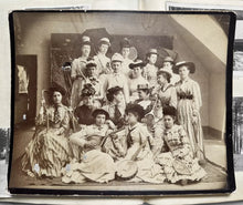 Load image into Gallery viewer, Lovely 10x8 Cabinet Card Victorian Women Girls Banjo & Tennis Rackets 1890