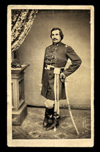 Load image into Gallery viewer, Rare CDV Civil War Soldier Indian Fighter Samuel McLean Pollock 6th Iowa Cavalry