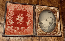 Load image into Gallery viewer, ID'd Montgomery Boy 1860 Post Mortem Ambrotype Photo Dead Child Victorian Era