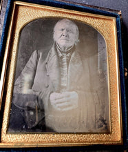Load image into Gallery viewer, 1/6 1840s Daguerreotype Photo Very Old Man Born 1700s Revolutionary War Era