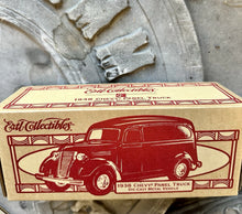Load image into Gallery viewer, RARE SCALE MODEL HEARSE ASKEW-HOUSER FUNERAL HOME 1938 CHEVROLET BANK