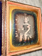 Load image into Gallery viewer, WELLMAN 1/6 Daguerreotype Cute Pouty Little Girl Tinted Pink Ribbons New York