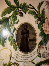 Load image into Gallery viewer, Rare Antique African American Tintype Photos in Original Marriage Certificate