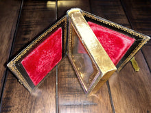 Load image into Gallery viewer, Double 1/6 Daguerreotypes Little Girls, Sisters, MOP Case Collins Massachusetts