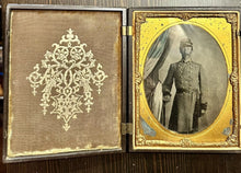 Load image into Gallery viewer, Rare Museum Qlty Tintype Photo Texas Confederate Officer Soldier Original 1860s