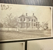 Load image into Gallery viewer, Lot of 3 Aurora Illinois House 1860s CDV Photo Victorian Civil War Architecture