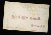Load image into Gallery viewer, Composite CDV with Female Waterloo NY Photographer MRS Cornell 1860s Photo