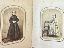 Load image into Gallery viewer, Newton New Jersey Family Album 48 CDV Tintype Photos Civil War Tax Stamps 1860s