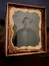 Load image into Gallery viewer, 1/6 Tintype Civil War Soldier from Tennessee Confederate