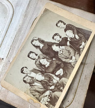 Load image into Gallery viewer, 1860s Photo Album w' Civil War Soldier Tax Stamps ID'd People CDVs