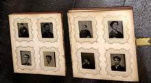 Load image into Gallery viewer, Miniature 1860s Photo Album + 63 Gem Tintypes Mostly Young Men & Boys