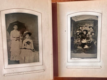 Load image into Gallery viewer, Leather Album 48 Antique Tintype Photo 1860s 1870 1880 1890s Victorian Men Women