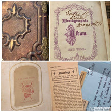 Load image into Gallery viewer, Photo Album inl KIA Civil War Confederate Soldier Vet Louisiana MO Virginia Rare