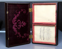 Load image into Gallery viewer, Empty 1850s DOUBLE Case for 1/9 Photo Mother and Daughter with Cat and Dog