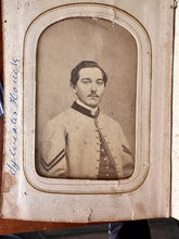 Load image into Gallery viewer, 1860s Photo Album w' Civil War Soldier Tax Stamps ID'd People CDVs