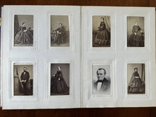 Load image into Gallery viewer, Beautiful Antique Photo Album 1860s CDV Political Royalty Religious Pope Rare