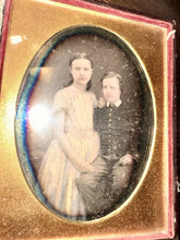 Load image into Gallery viewer, Half Plate Daguerreotype Identified Siblings New York Photographer 1840s