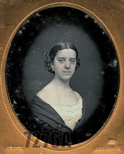 Load image into Gallery viewer, ANSON Pretty New York Girl Braids in Hair 1/6 Daguerreotype Tinted Color 1850s
