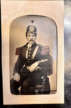 Load image into Gallery viewer, Tinted Tintype Photo Civil War Militia Soldier / 2nd Massachusetts / 1860s Color