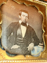 Load image into Gallery viewer, 1/6 Tinted Daguerreotype Handsome Man ID'd Philadelphia Photographer