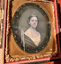 Load image into Gallery viewer, ANSON Pretty New York Girl Braids in Hair 1/6 Daguerreotype Tinted Color 1850s