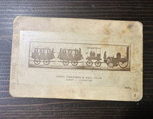 Load image into Gallery viewer, Rare c1870 CDV First Mail & Passenger Train / Railroad Int Unusual Silhoutte Art