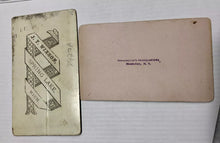 Load image into Gallery viewer, 2 CDVs George Washington HQ & Boy in Revolutionary War Soldier Uniform / Costume