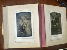 Load image into Gallery viewer, Leather Album 48 Antique Tintype Photo 1860s 1870 1880 1890s Victorian Men Women