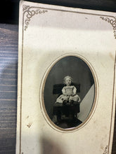 Load image into Gallery viewer, Unusual Tintype Daughter of civil war maj ID'd Not Post Mortem Oregon 1800s