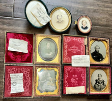 Load image into Gallery viewer, Antique BANTA Family Photo Lot Daguerreotypes Ambrotype ANSON FREDRICKS JAQUITH