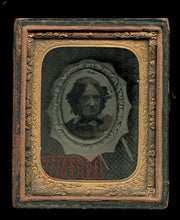 Load image into Gallery viewer, Rare 1850s Ambrotype of a Photographic Mourning / Memorial Brooch Unusual Photo!