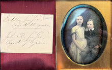 Load image into Gallery viewer, Half Plate Daguerreotype Identified Siblings New York Photographer 1840s