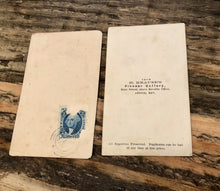 Load image into Gallery viewer, 2 Rare CDV Photo African American Nevada Civil War Tax Stamp Slave Era History