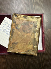 Load image into Gallery viewer, 1/4 Daguerreotype of ID'd Man Rhode Island 1850s Push Button Leather Case