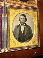 Load image into Gallery viewer, Two Men Daguerreotype & Ambrotype Lot 1850s 1/6 Plate