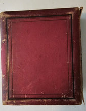 Load image into Gallery viewer, Antique Leather Photo Album with Images of Famous Writers Poets Artists 1800s