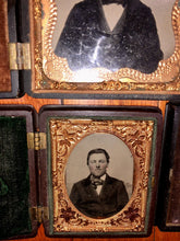 Load image into Gallery viewer, Union Case Ambrotype & Tintype Photo Lot 1850s 1860s Civil War Tax Stamp