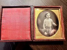 Load image into Gallery viewer, ID'd Boy by New York Photographer LAWRENCE 1/6 Daguerreotype Reverend Baltimore