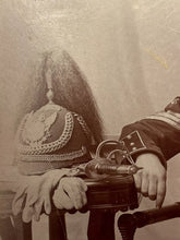 Load image into Gallery viewer, Cabinet Card Indian Wars Era Soldier with Sword, Medals Maine Photographer