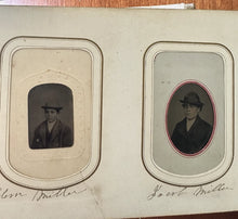 Load image into Gallery viewer, 1860s Photo Album Civil War Soldier Andersonville POW Mourning ID'd Quaker Fam