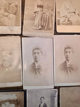 Load image into Gallery viewer, Big Lot of Antique 19th Century Japanese CDV Photo Japan Photographers 1800s